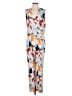 Diane von Furstenberg 100% Silk Graphic Silver Jumpsuit Size 6 - photo 1