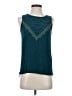 Eyeshadow Teal Sleeveless Blouse Size S - photo 1