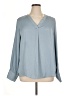 Maison d' Amelie 100% Polyester Blue Long Sleeve Blouse Size XL - photo 1