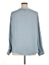 Maison d' Amelie 100% Polyester Blue Long Sleeve Blouse Size XL - photo 2