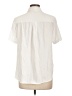 Theory Ivory White Short Sleeve Button-Down Shirt Size L - photo 2