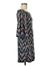 Veronica M. Chevron-herringbone Blue Casual Dress Size M - photo 4