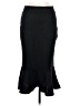 Shein 100% Polyester Solid Black Formal Skirt Size M - photo 1