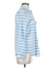 Express 100% Cotton Stripes Blue Long Sleeve Button-Down Shirt Size M - photo 4