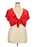 DressBarn Red Short Sleeve Top Size 22 - photo 1