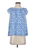 J.Jill Blue Short Sleeve Blouse Size S - photo 1