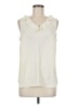 Talbots 100% Polyester Ivory Sleeveless Blouse Size M - photo 1