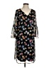 Apt. 9 100% Polyester Floral Black Cocktail Dress Size S - photo 1
