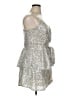Trixxi 100% Polyester Metallic Silver Cocktail Dress Size XL - photo 4
