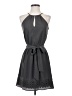 Express Solid Gray Casual Dress Size XS - photo 1