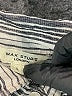 Max Studio 100% Rayon Stripes Silver Long Sleeve Button-Down Shirt Size L - photo 7