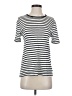 Assorted Brands Stripes White Short Sleeve T-Shirt Size S - photo 1