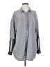Monki 100% Polyester Gray 3/4 Sleeve Blouse Size XS - photo 1