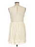 Chloe K 100% Rayon Solid Ivory Casual Dress Size L - photo 2