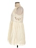 Chloe K 100% Rayon Solid Ivory Casual Dress Size L - photo 5