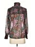 Biltmore 100% Polyester Floral Green Long Sleeve Blouse Size XS - photo 1
