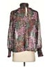 Biltmore 100% Polyester Floral Green Long Sleeve Blouse Size XS - photo 2