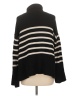 Gap 100% Cotton Stripes Black Turtleneck Sweater Size L (petite) - photo 2