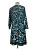 BCBGMAXAZRIA Print Blue Casual Dress Size L - photo 2