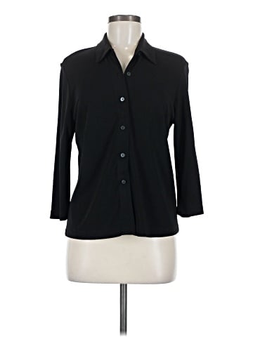 Petite Sophisticate 3/4 Sleeve Button-Down Shirt (view 1)