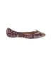 J.Crew Collection Paisley Burgundy Purple Flats Size 11 - photo 1