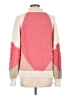 Ann Taylor LOFT Color Block Pink Pullover Sweater Size L - photo 2