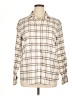 Lands' End 100% Cotton Ivory Long Sleeve Button-Down Shirt Size 16 - photo 1