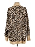 Crown & Ivy Animal Print Tan Pullover Sweater Size L - photo 2