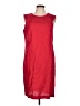 Grace Elements 100% Linen Red Cocktail Dress Size 10 - photo 1