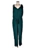 J.Crew 100% Polyester Solid Teal Jumpsuit Size M - photo 1
