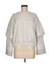 Zara 100% Cotton Silver Sweatshirt Size M - photo 1