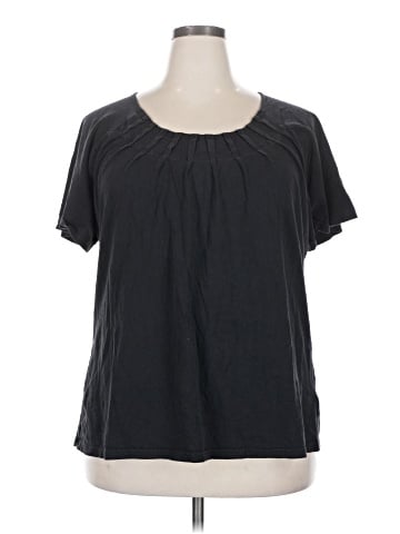 Basic Editions Short Sleeve Blouse (view 1)