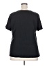 Basic Editions 100% Cotton Black Short Sleeve Blouse Size 2X - photo 2