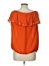 MICHAEL Michael Kors Orange Short Sleeve Blouse Size L - photo 2