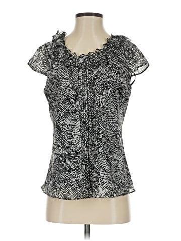 AK Anne Klein Short Sleeve Blouse (view 1)