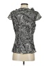 AK Anne Klein 100% Polyester Silver Short Sleeve Blouse Size S - photo 2