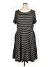 Nemidor 100% Polyester Stripes Black Casual Dress Size 20 - photo 1
