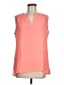 Chaus 100% Polyester Orange Sleeveless Blouse Size M - photo 1