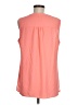 Chaus 100% Polyester Orange Sleeveless Blouse Size M - photo 2