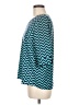 Alya 100% Polyester Chevron-herringbone Teal 3/4 Sleeve Blouse Size M - photo 5