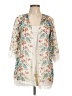 Hipster Row 100% Polyester Ivory Kimono Size L (estimated) - photo 1