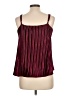 dalia 100% Polyester Burgundy Sleeveless Blouse Size L - photo 2