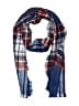 Unbranded Plaid Blue Scarf One size - photo 1