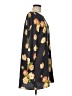 Ann Taylor LOFT 100% Polyester Print Black Casual Dress Size M - photo 4