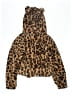 Arshiner 100% Polyester Animal Print Brown Cardigan Size 130 cm / US 8 - photo 2