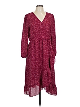 old navy red wrap dress Old Navy Red Floral Mini Wrap Dress Summer
