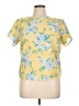 Jaclyn Smith 100% Polyester Floral Yellow Short Sleeve Blouse Size 16 (petite) - photo 1