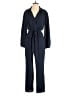 Fraiche by J Solid Blue Jumpsuit Size M - photo 1