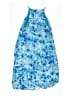 Calvin Klein 100% Polyester Tie-dye Blue Dress Size 6 - photo 2