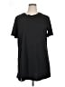 Emery Rose Solid Black Short Sleeve T-Shirt Size 1X - photo 1